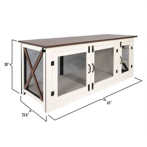 Tucker Murphy Pet™ 65 Inch Dog Crate Credenza Wayfair